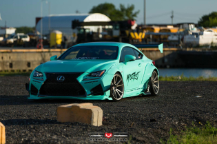 Lexus RC-F: Bodykit Rocket Bunny, Felgen Vossen Wheels