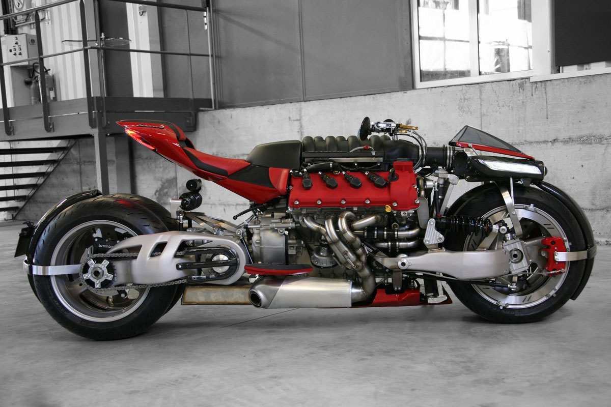 Lazareth LM 847: Motorrad mit Maserati-V8 und 470 PS