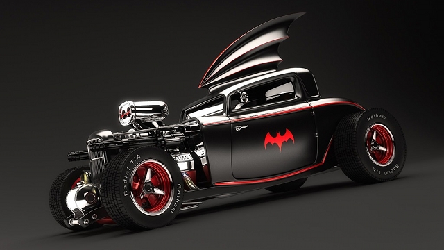 Was für ein Batmobil! Mit dem V8 Hot Rod in Gotham City?