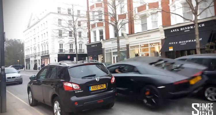 Lamborghini Aventador-Crash in London