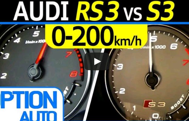 Video: Audi S3 vs. RS3