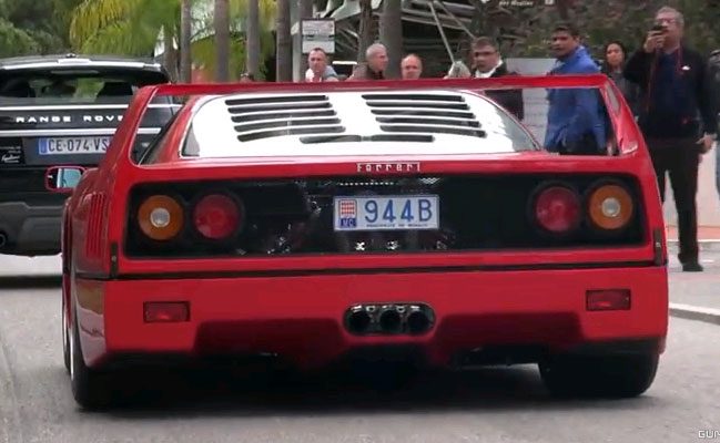 Video: Ferrari F40 &#8211; unterwegs in Monaco