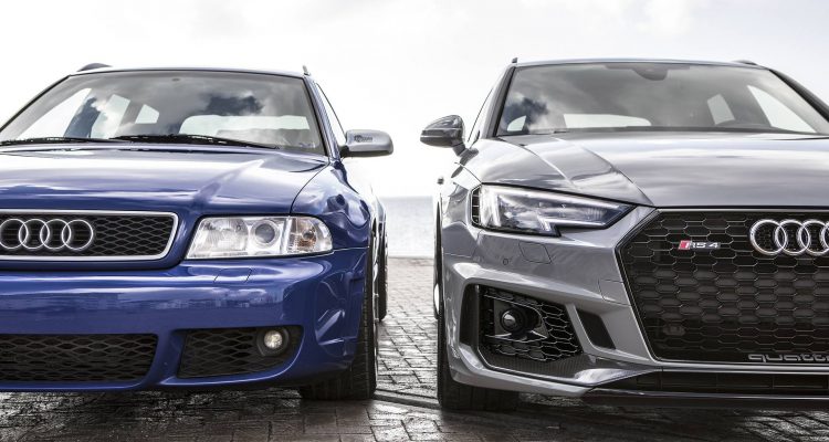 Ahnentreffen: 2018 Audi RS 4 vs. 2001 Audi RS 4