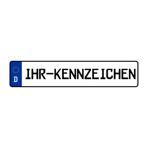 Folgekennzeichen für Fahrradträger / Heckträger / Heckboxen